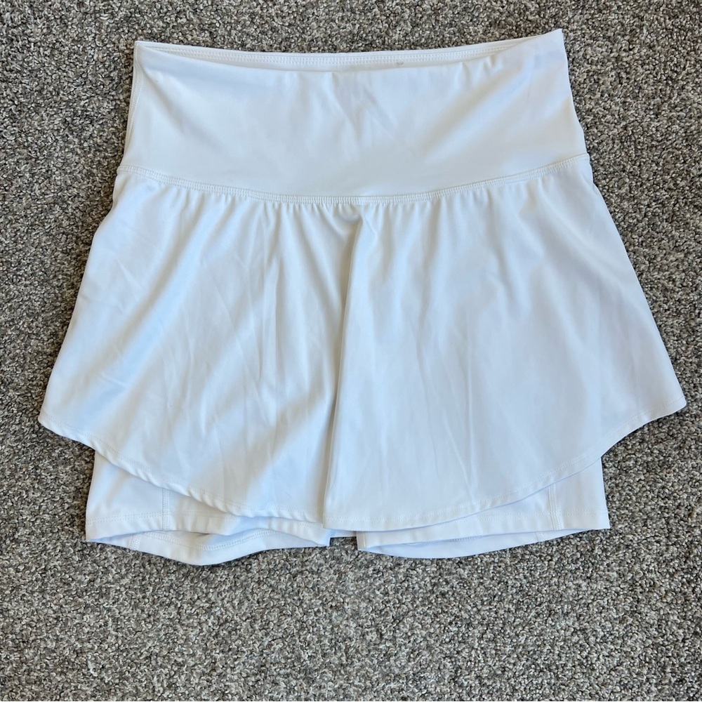 Old Navy White High‎ Rise Pleated Tennis Skort with Pocket, Size Medium